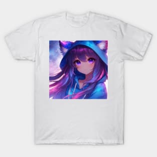 Galaxy Anime Girl T-Shirt